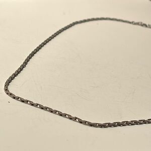 Vintage Silver Tone Chain Necklace 24”